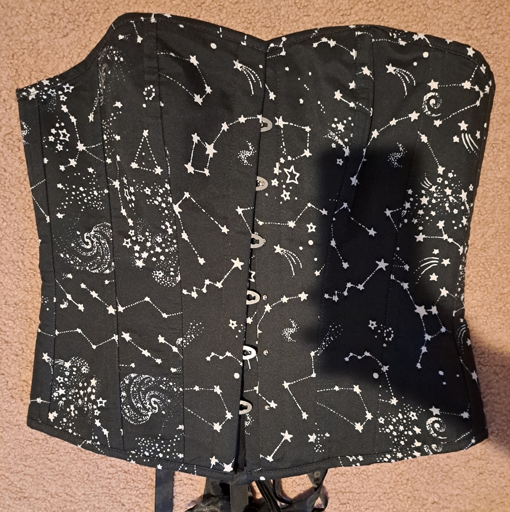 Starry Night Black Corset